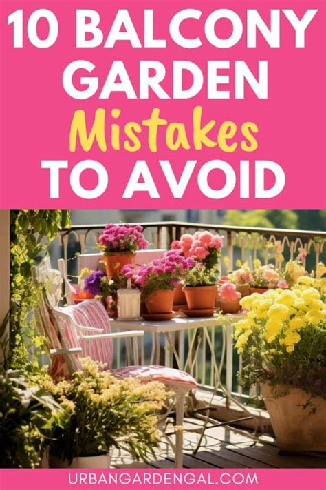 Balcony Gardening Mistakes To Avoid