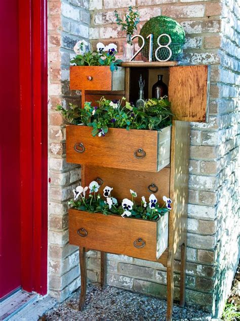 Growing Plants In Repurposed Furniture On Your Balcony