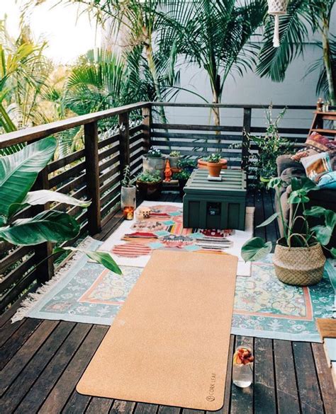 How To Create A Space For Balcony Yoga Surrounded By Plants